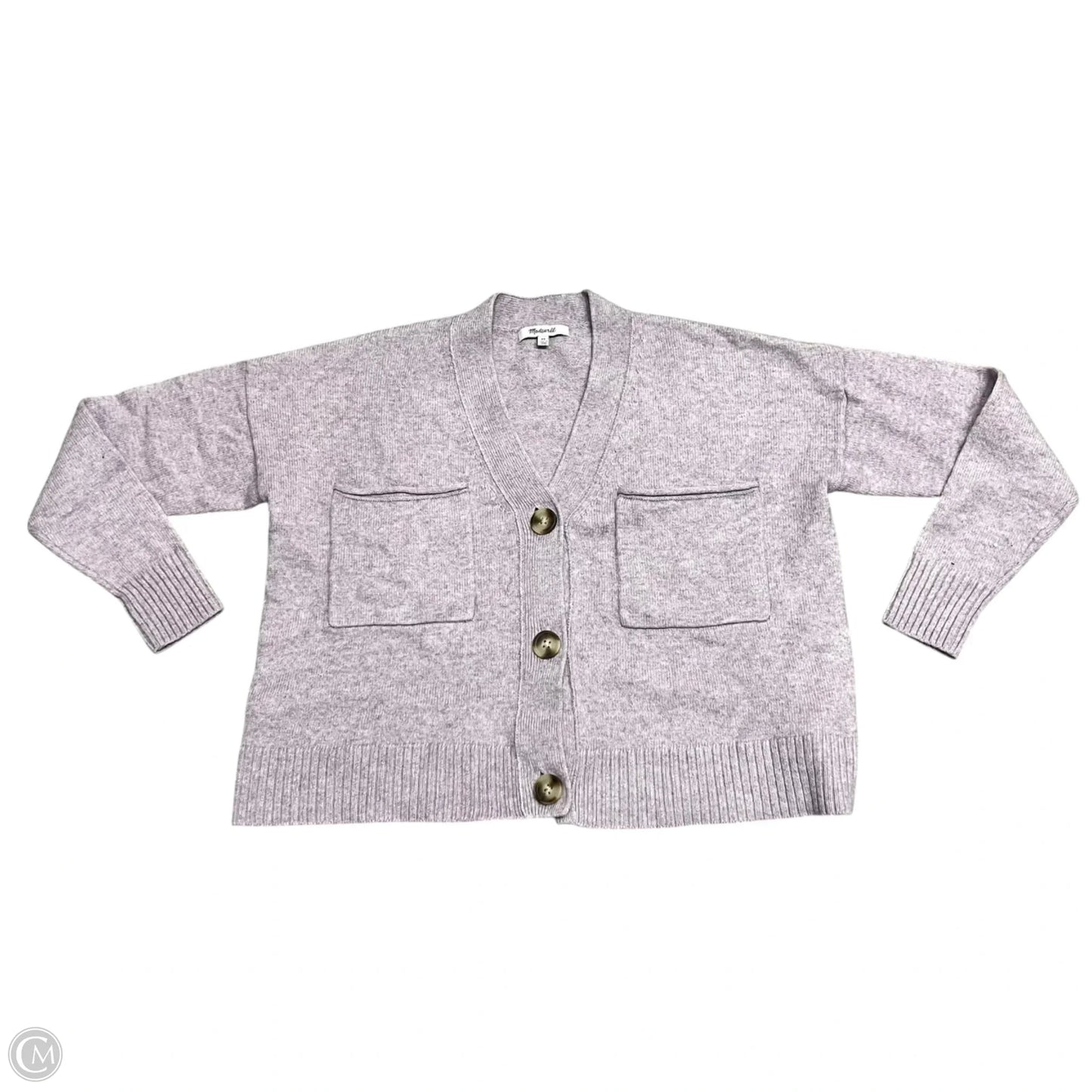 Sweater Cardigan By Madewell In Purple, Size: Xs
