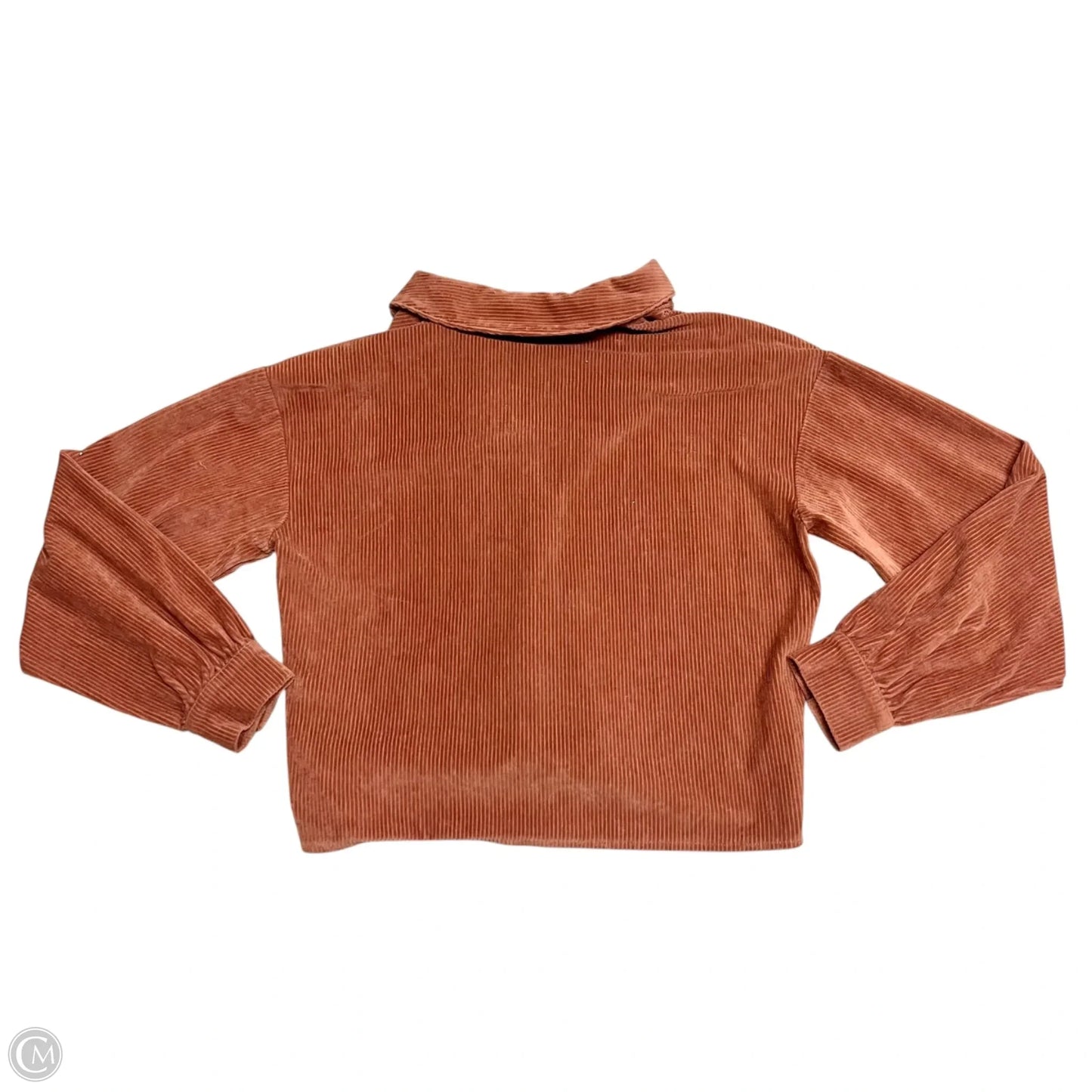 Jacket Shirt By Madewell In Orange, Size: Xs