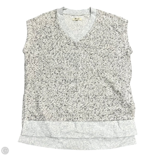 Vest Sweater By Madewell In Grey & White, Size: Xs