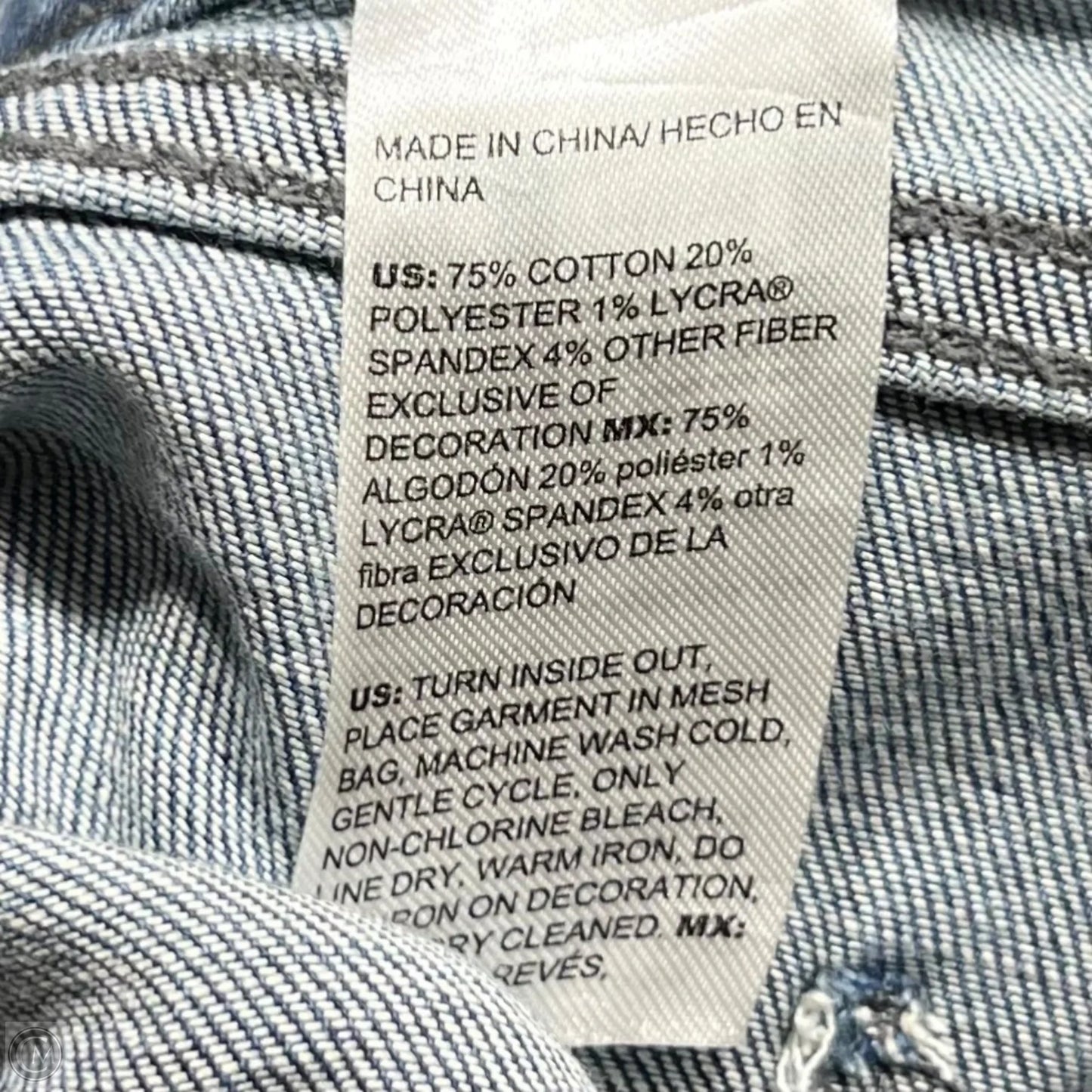 Jeans Cropped By Chicos In Blue Denim, Size: 4