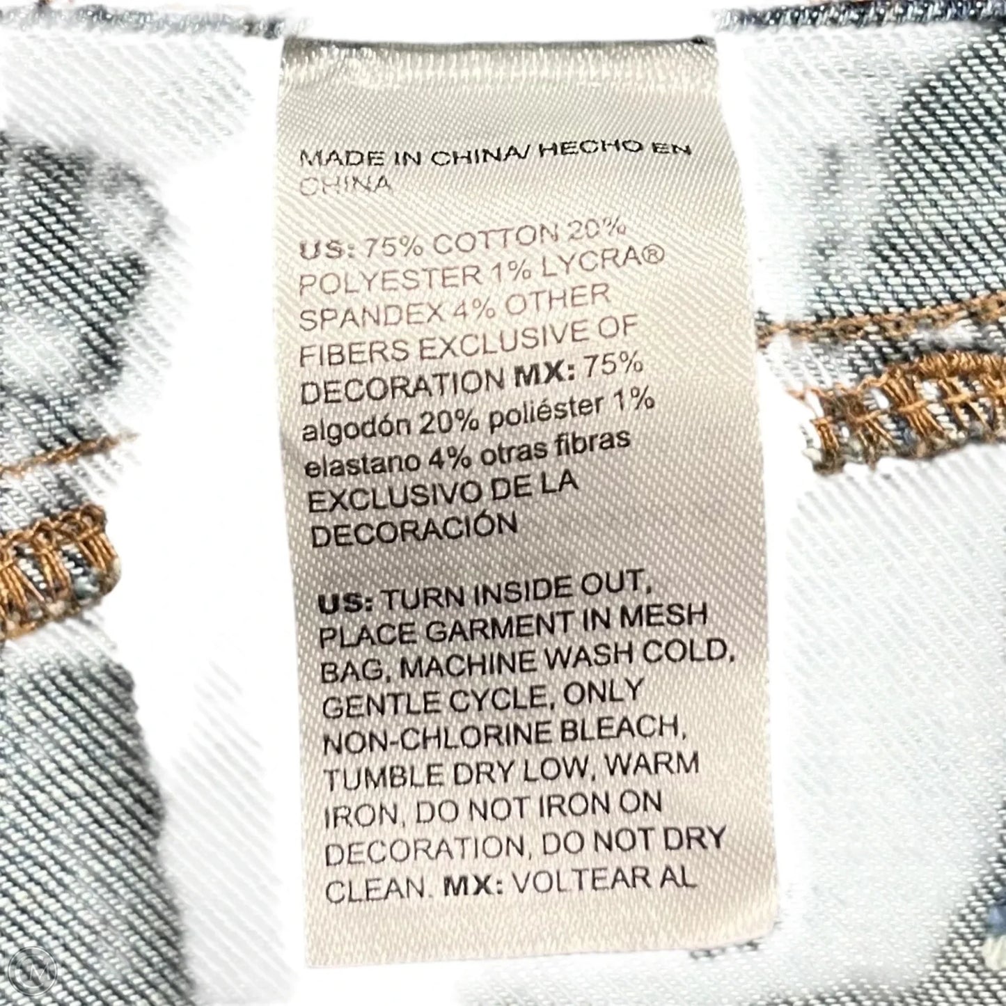 Jeans Flared By Chicos In Blue Denim, Size: 4