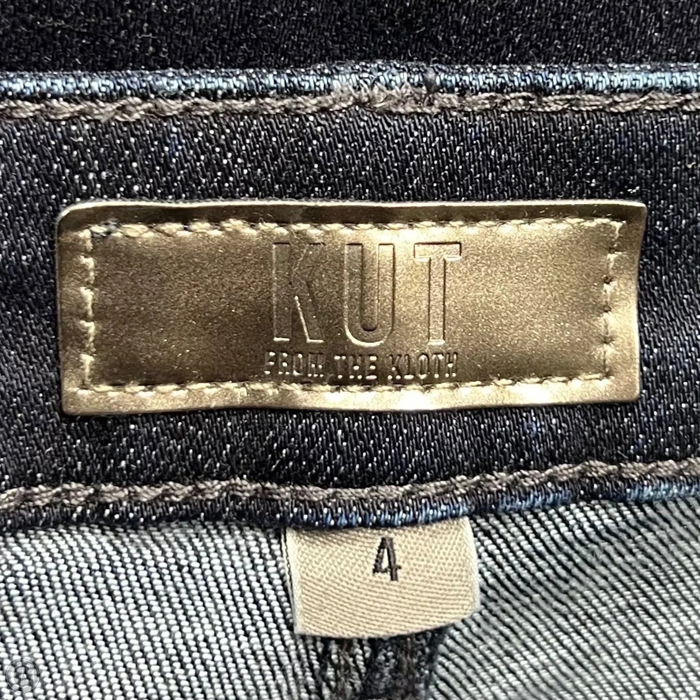 Jeans Wide Leg By Kut In Blue Denim, Size: 4