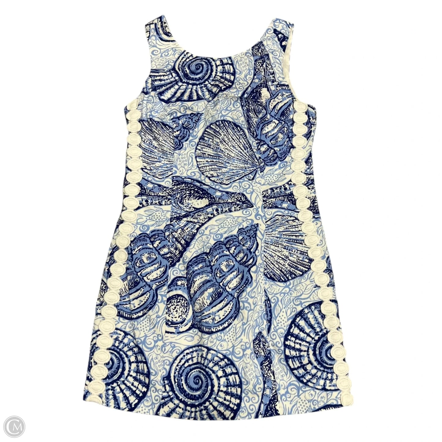 Dress Designer By Lilly Pulitzer In Blue & White, Size: Xxs