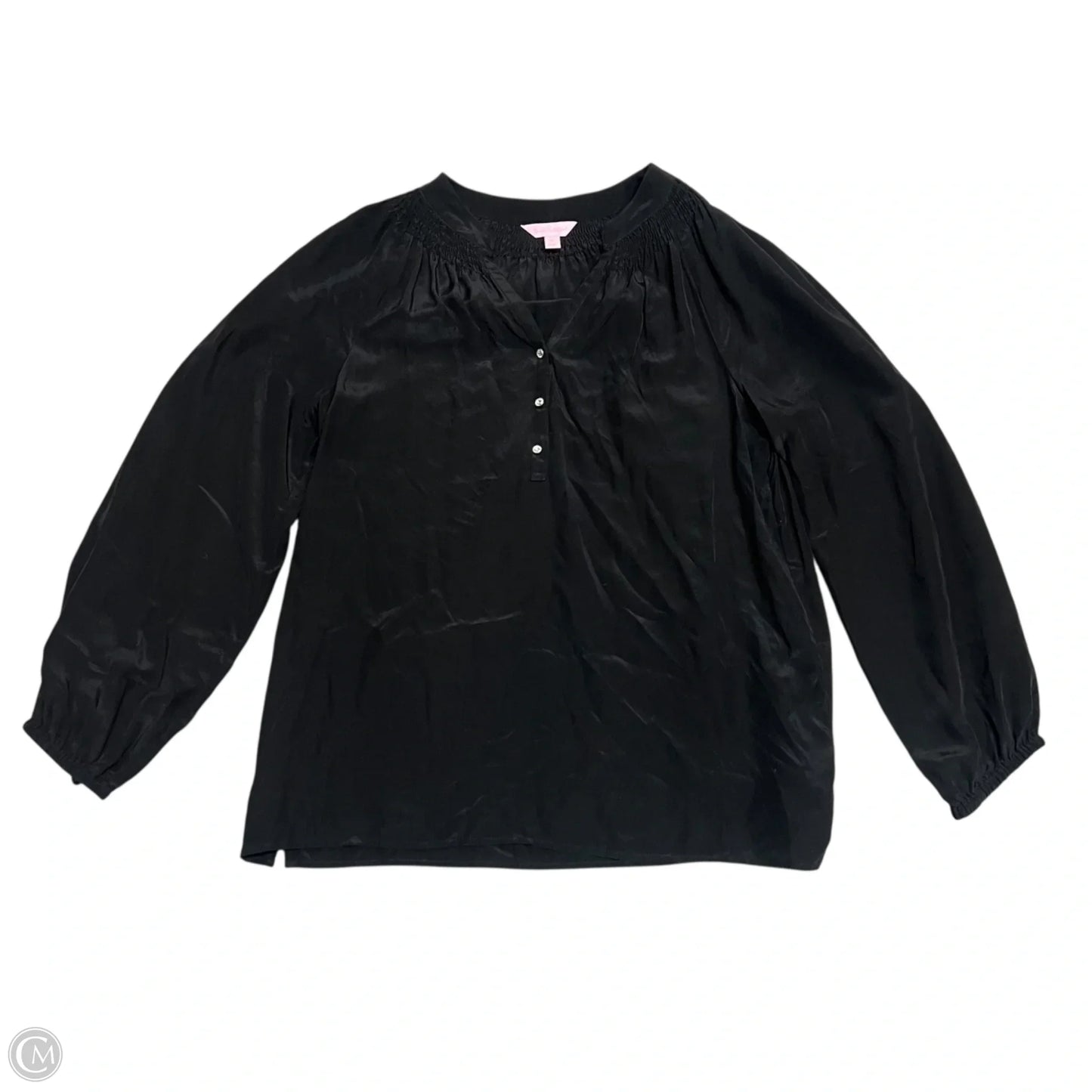 Top Long Sleeve Designer By Lilly Pulitzer In Black, Size: M
