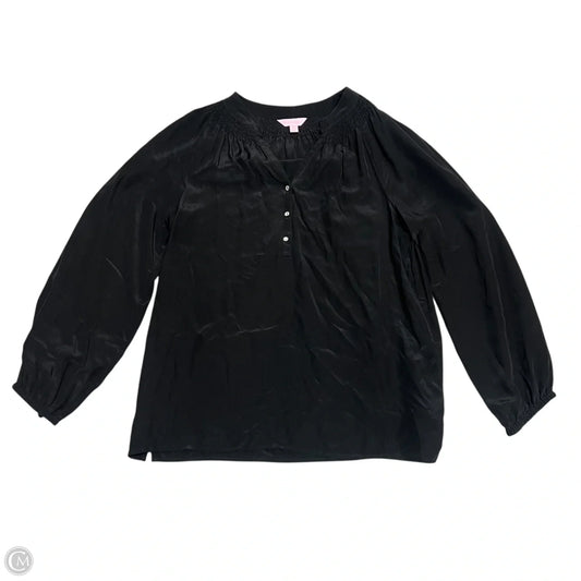 Top Long Sleeve Designer By Lilly Pulitzer In Black, Size: M