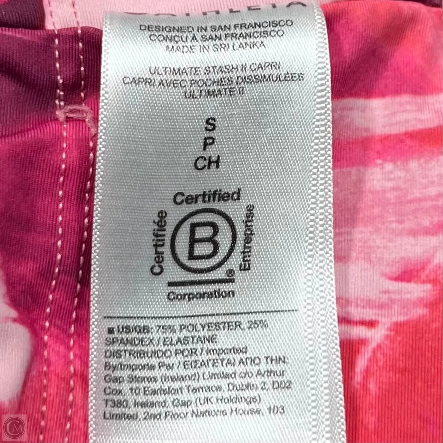 Athletic Capris By Athleta In Pink, Size: 4