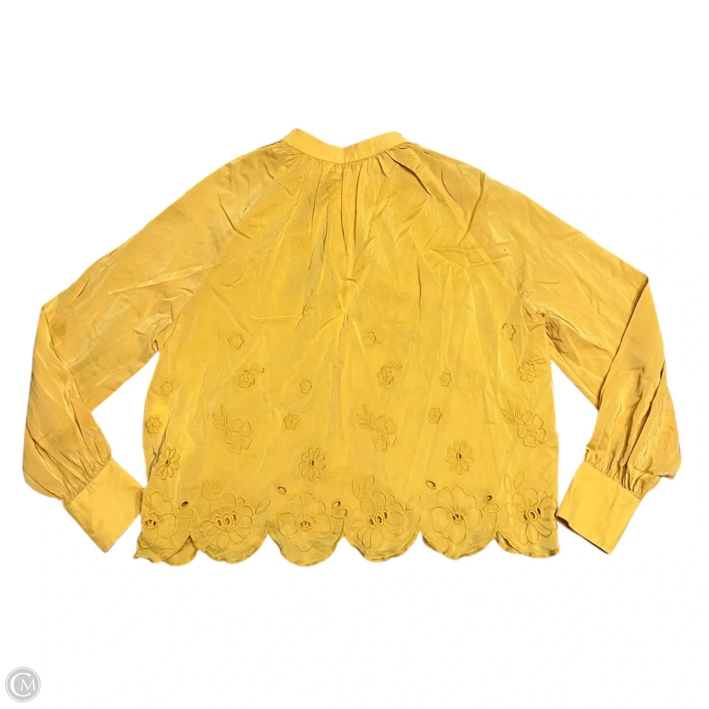 Top Long Sleeve Designer By See By Chloe In Yellow, Size: S