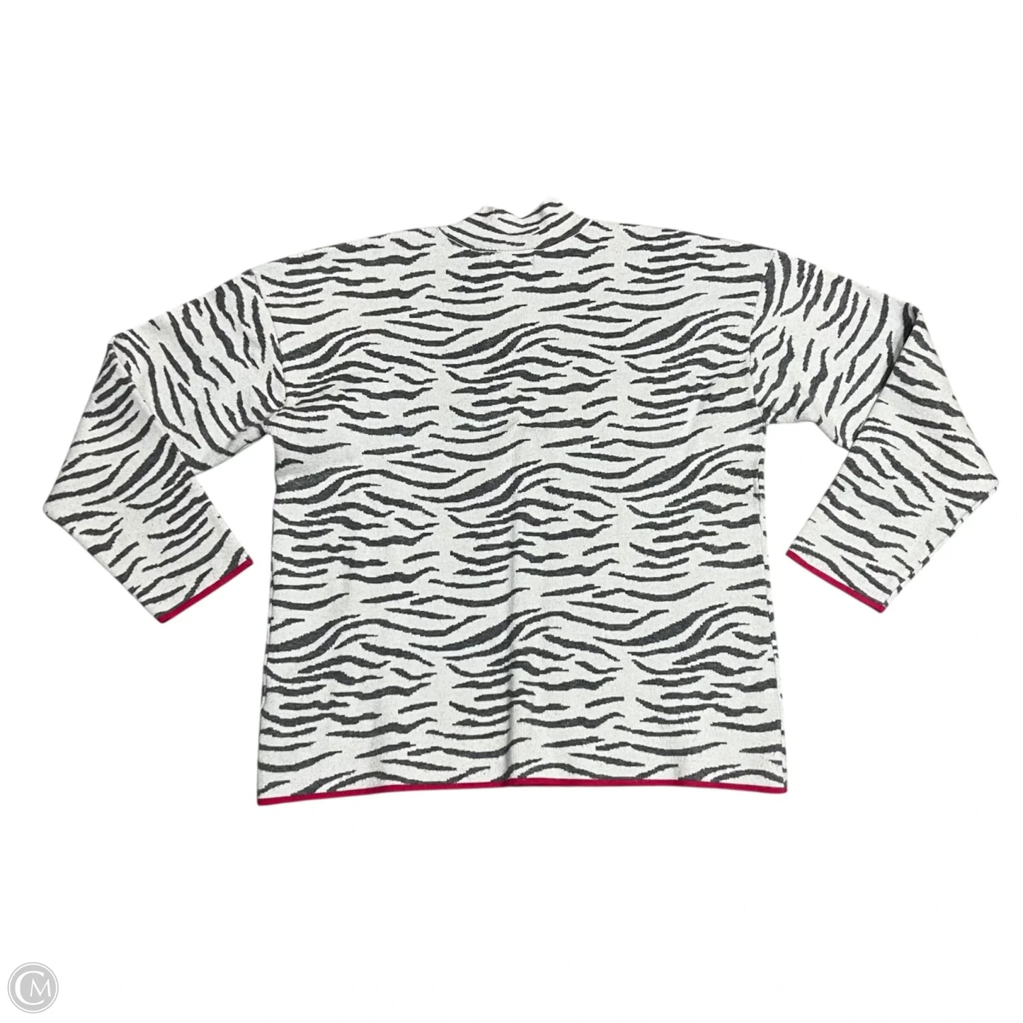 Sweater By Anthropologie In Zebra Print, Size: Xl
