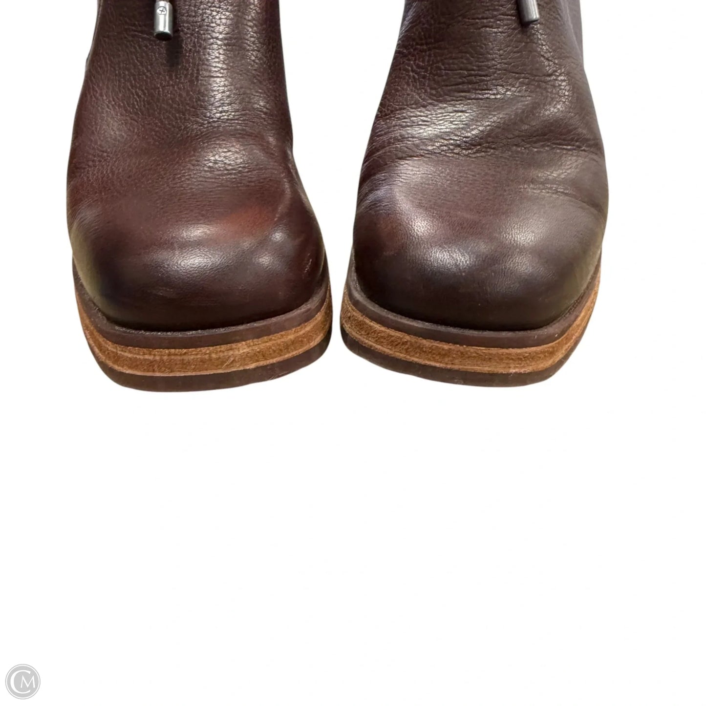 Boots Ankle Heels By Korks In Brown, Size: 7.5