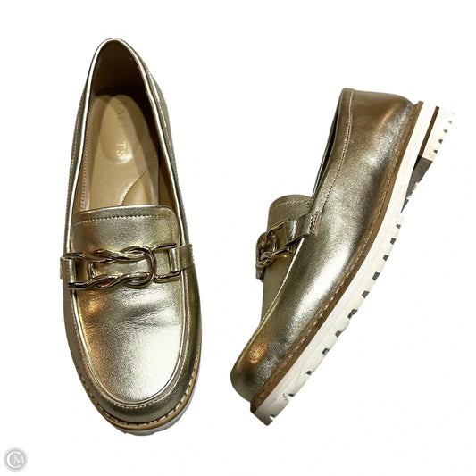 Shoes Flats By Talbots In Gold, Size: 6.5