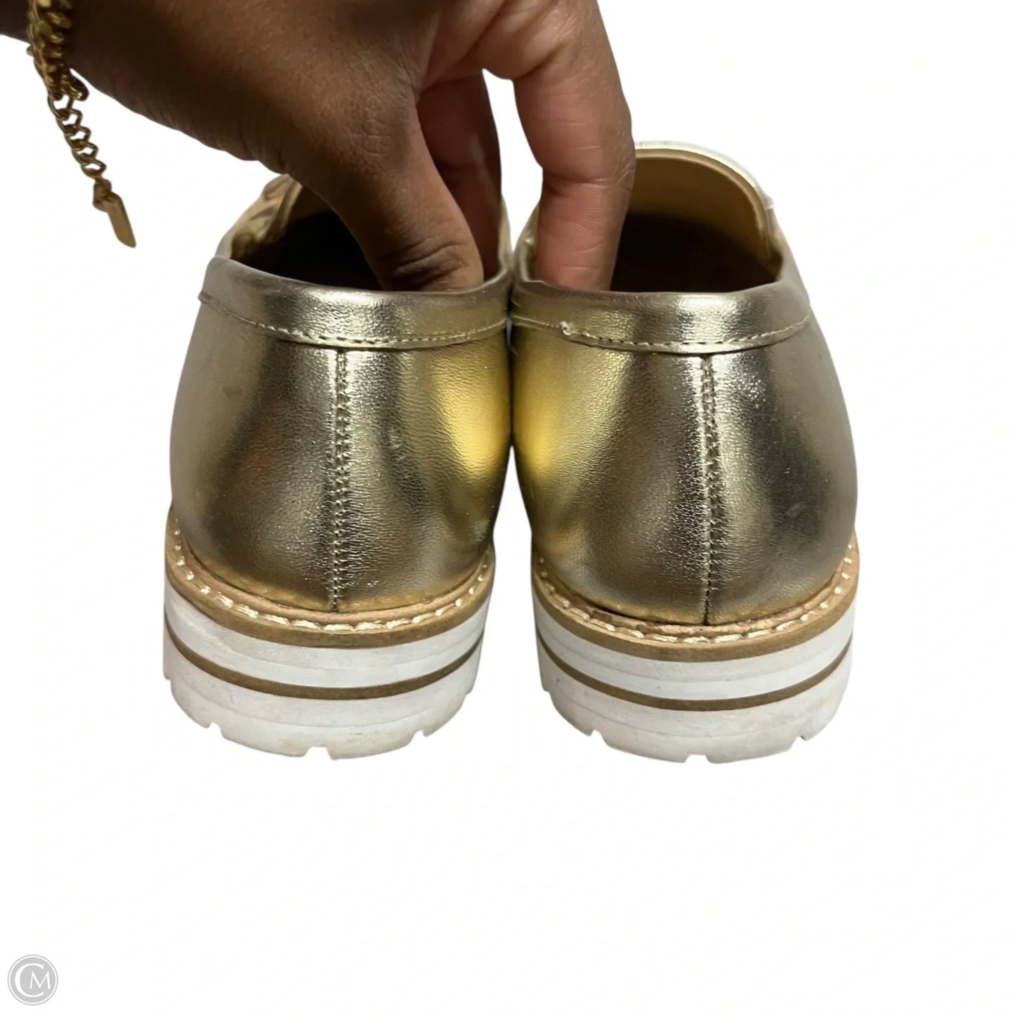 Shoes Flats By Talbots In Gold, Size: 6.5