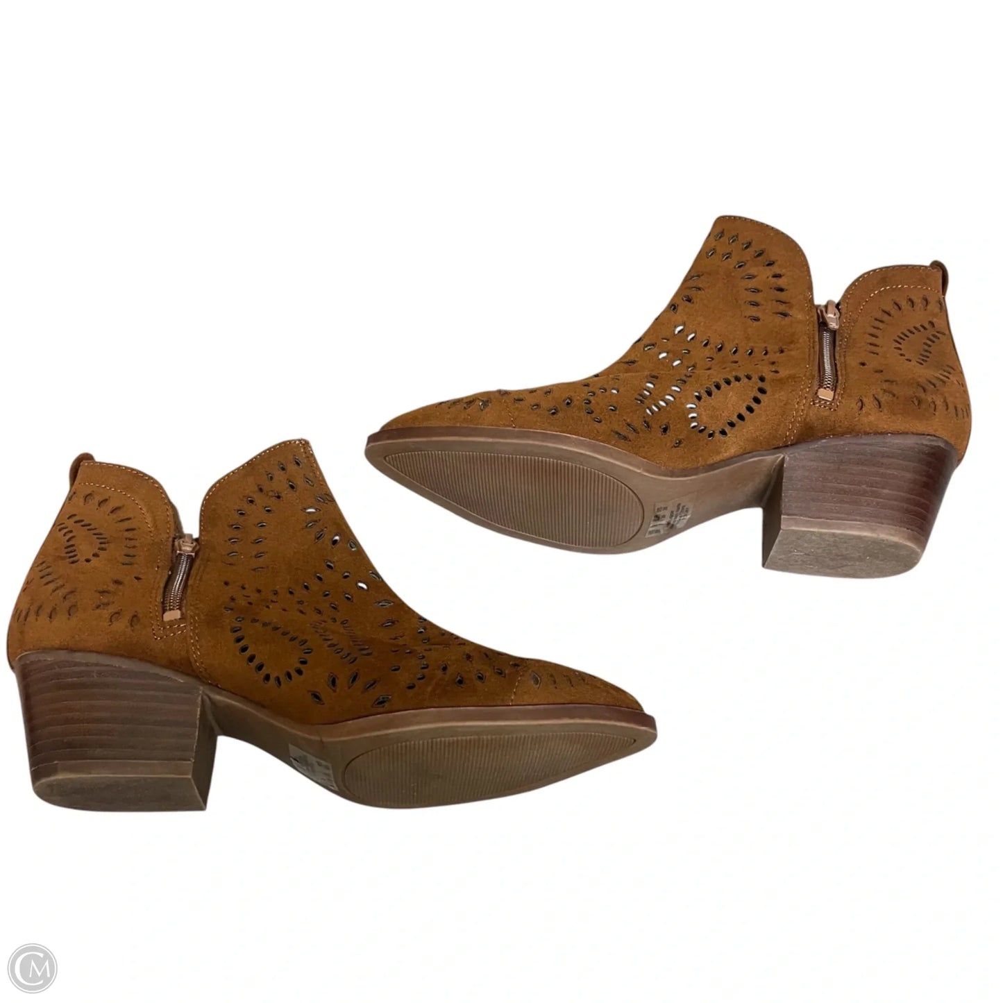 Boots Ankle Heels By Carlos By Carlos Santana In Brown, Size: 9