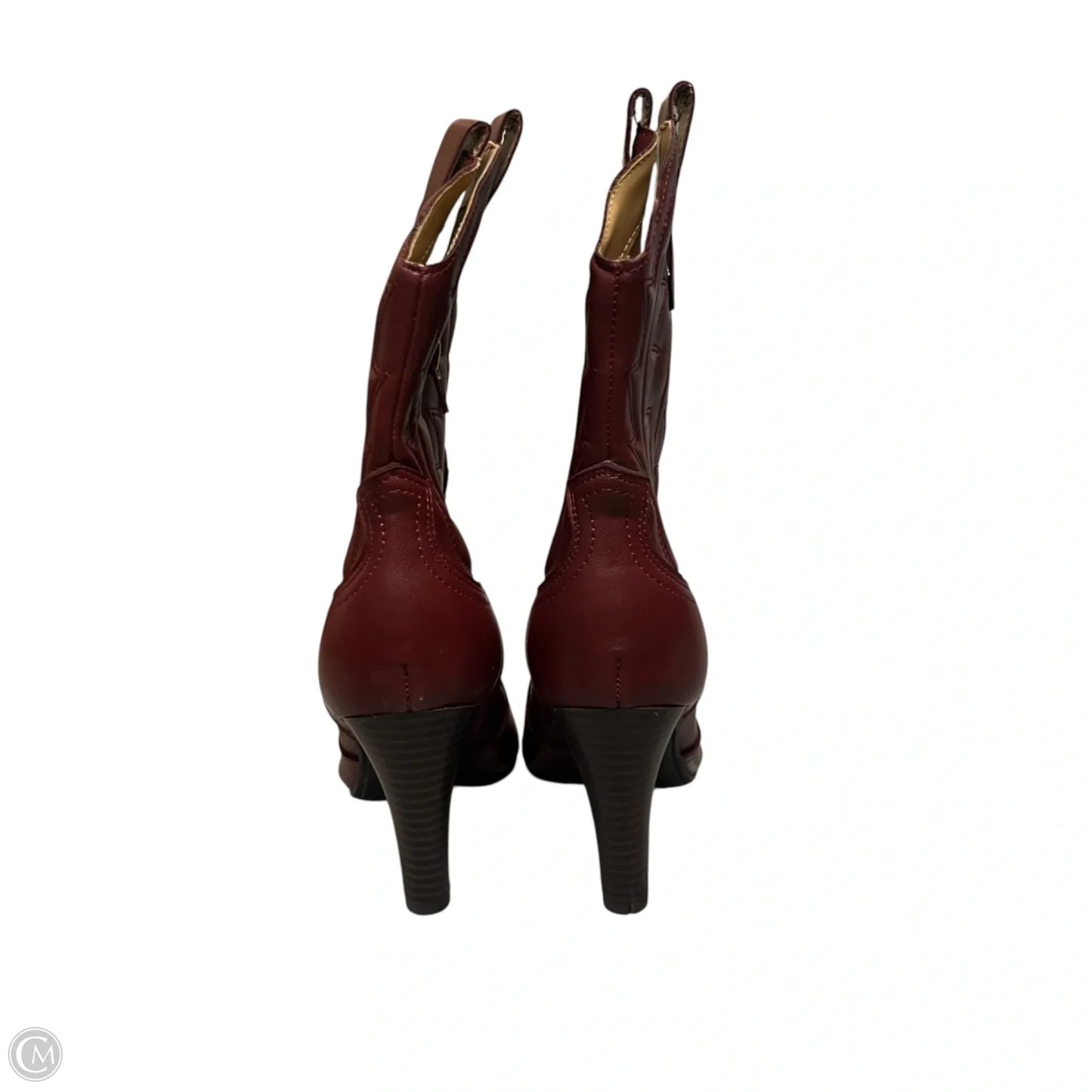 Boots Ankle Heels By Indigo Rd In Red, Size: 5.5