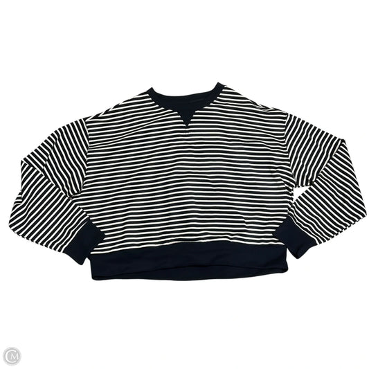 Sweatshirt Crewneck By Danskin In Blue & White, Size: L