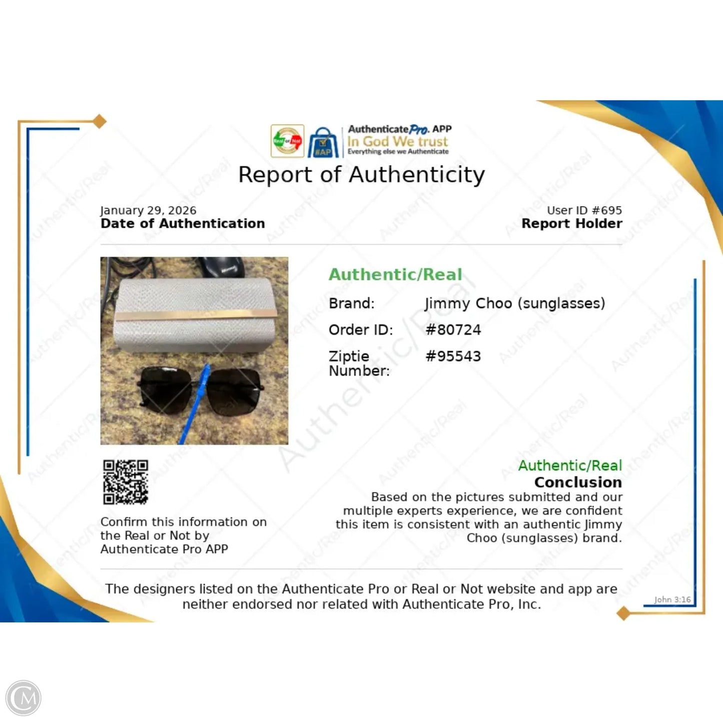 Sunglasses Luxury Designer By Jimmy Choo