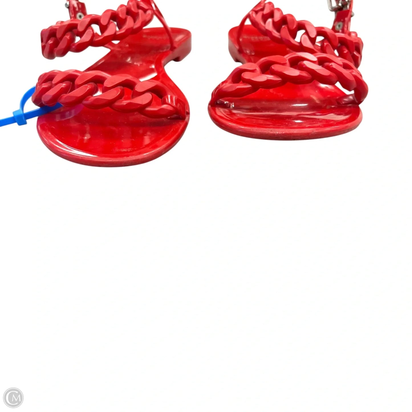 Sandals Luxury Designer By Givenchy In Red, Size: 7.5