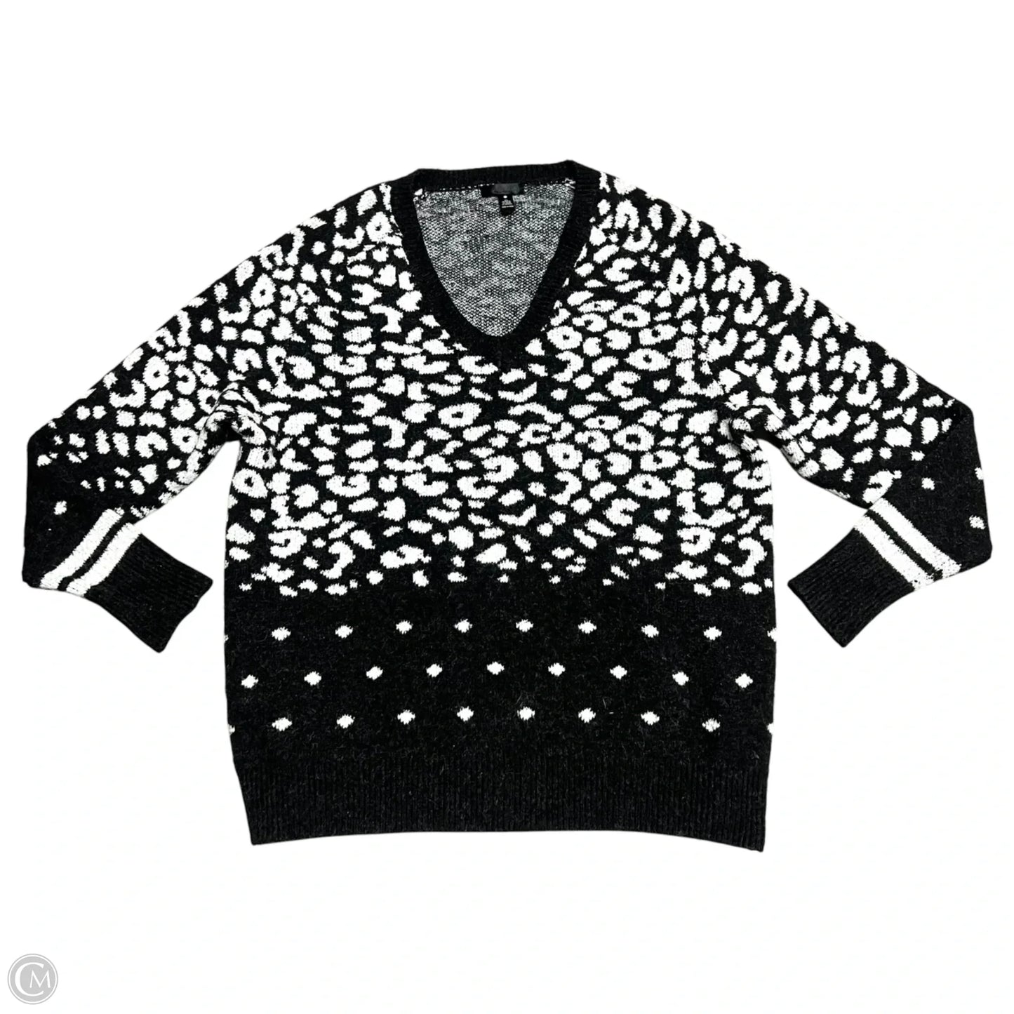 Sweater By Aqua In Black & White, Size: S