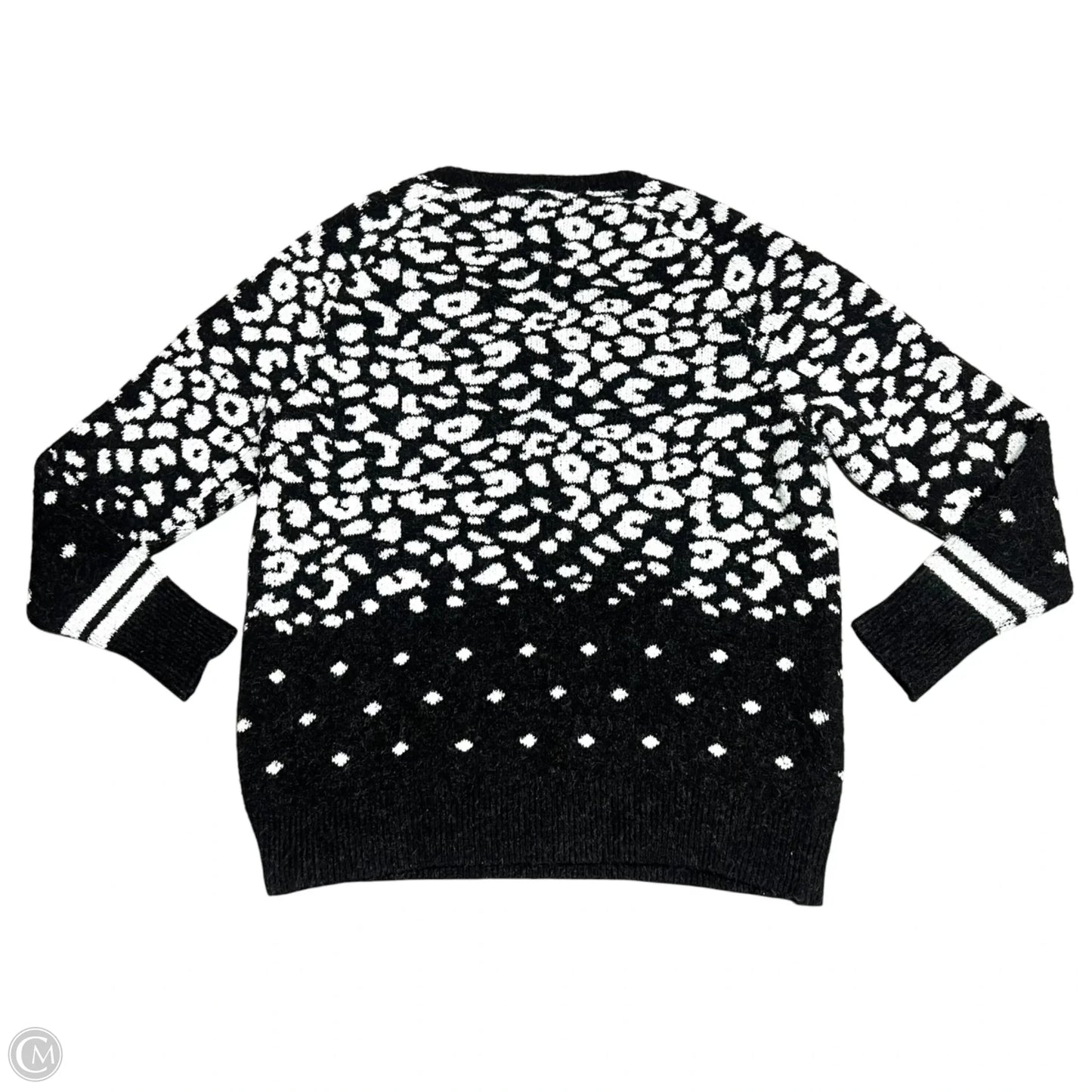 Sweater By Aqua In Black & White, Size: S