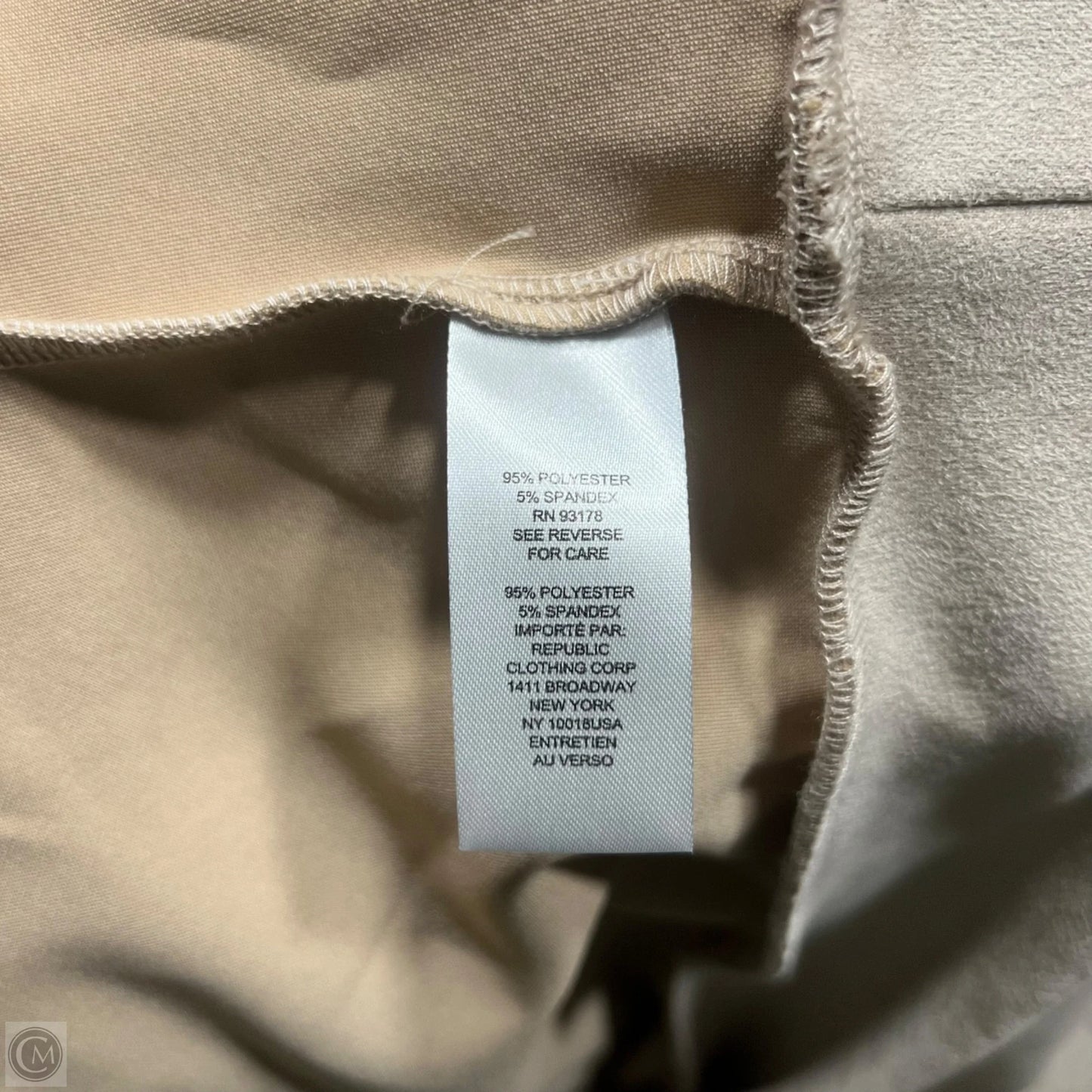 Sweatshirt Hoodie By Tahari In Tan, Size: L