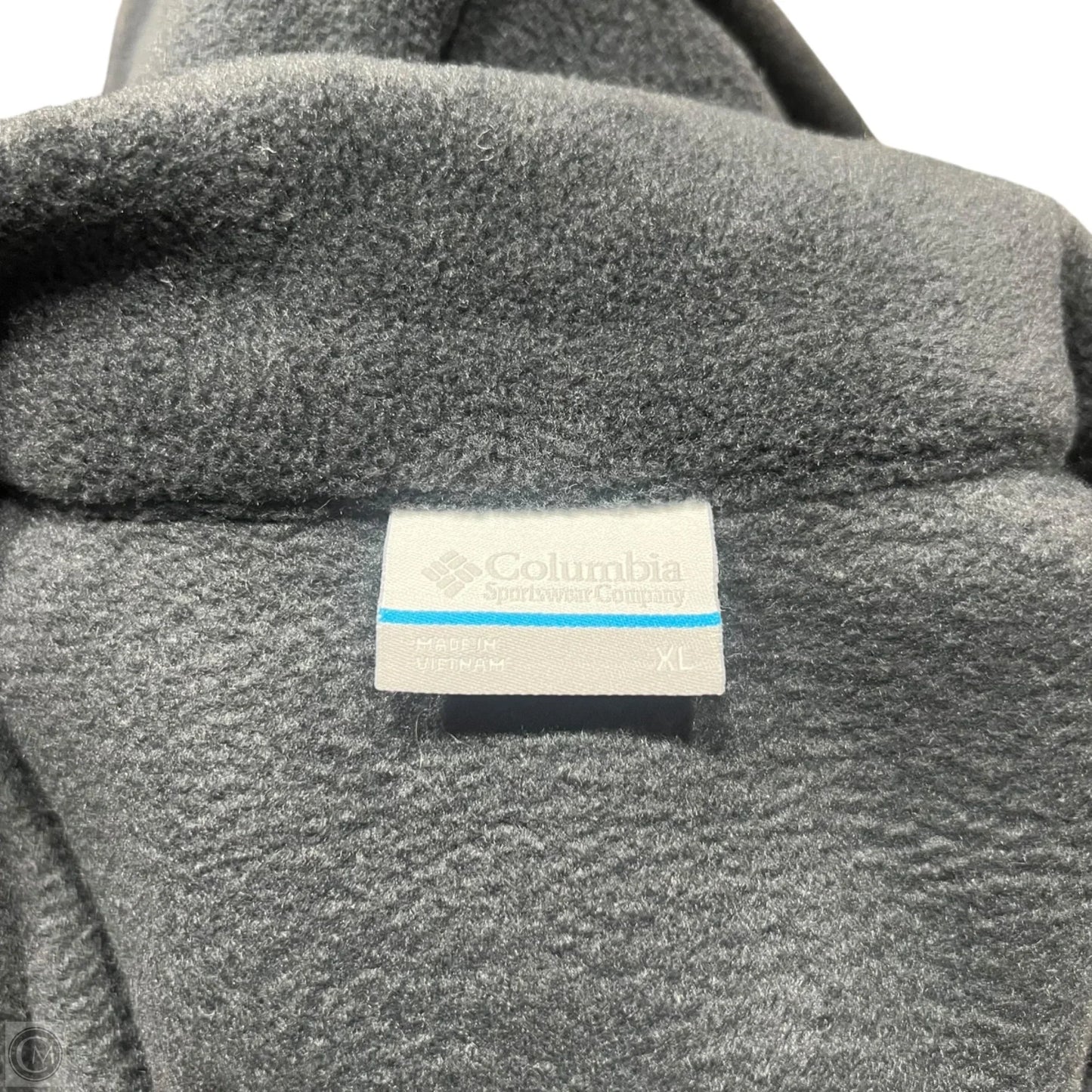 Sweatshirt Collar By Columbia In Cream & Grey, Size: Xl