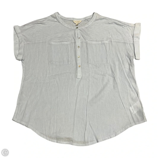 Top Short Sleeve By Lucky Brand In Blue, Size: L