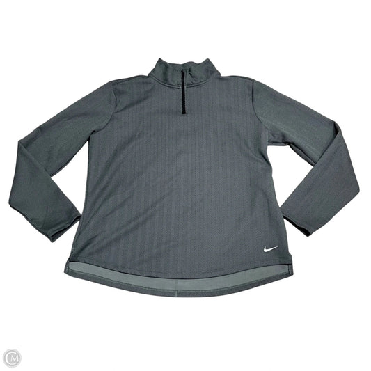 Athletic Sweatshirt Collar By Nike In Black & Grey, Size: Xl