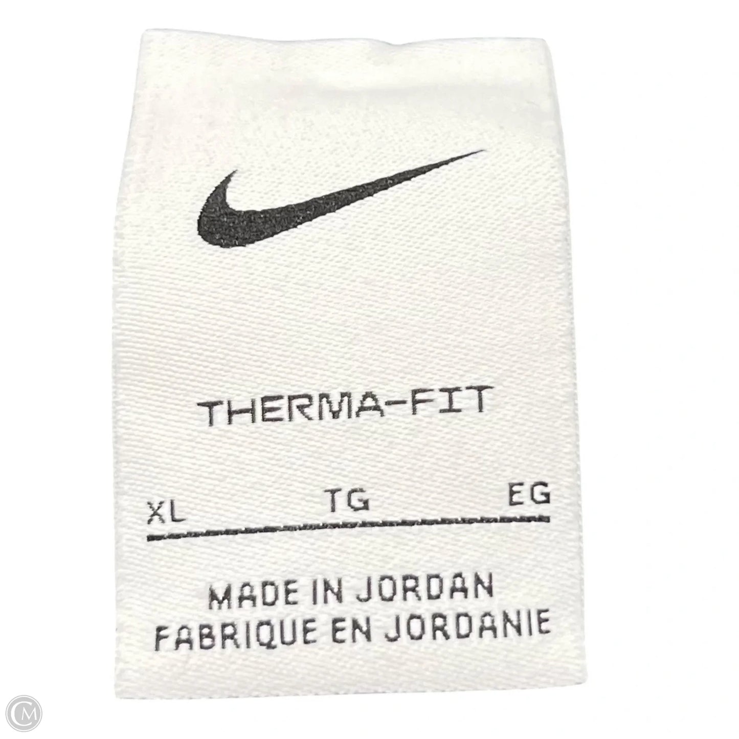 Athletic Sweatshirt Collar By Nike In Black & Grey, Size: Xl