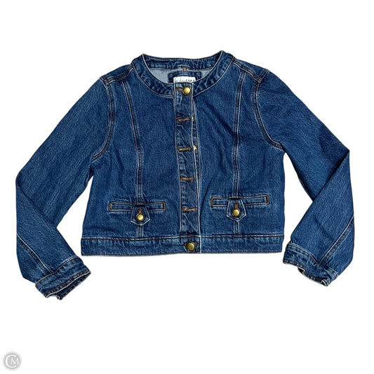 Jacket Denim By Loft In Blue Denim, Size: M