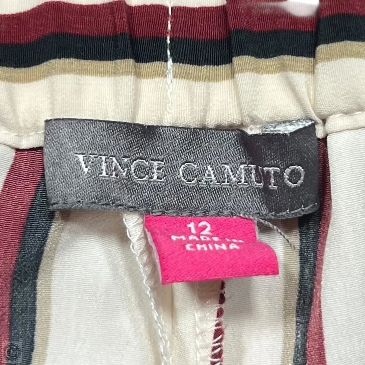 Pants Dress By Vince Camuto In Red & Tan, Size: 12