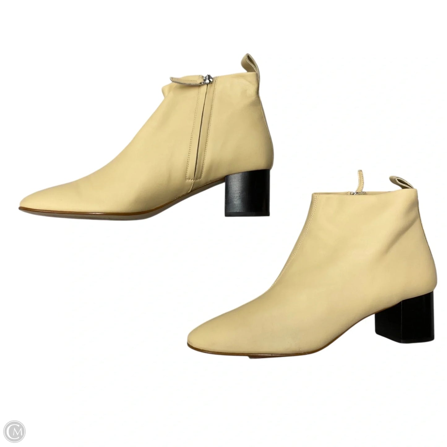Boots Ankle Heels By Everlane In Cream, Size: 11