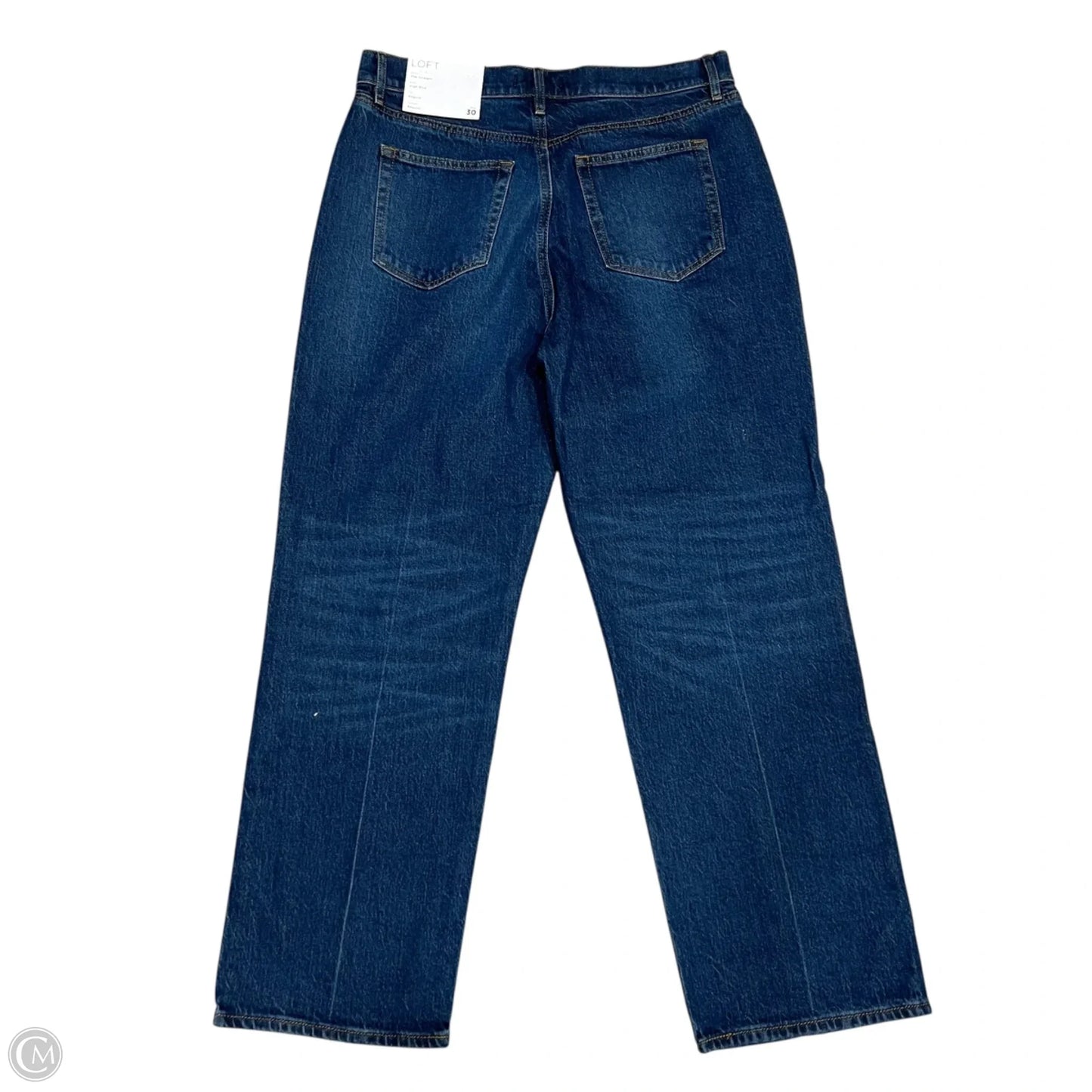 Jeans Straight By Loft In Blue Denim, Size: 10
