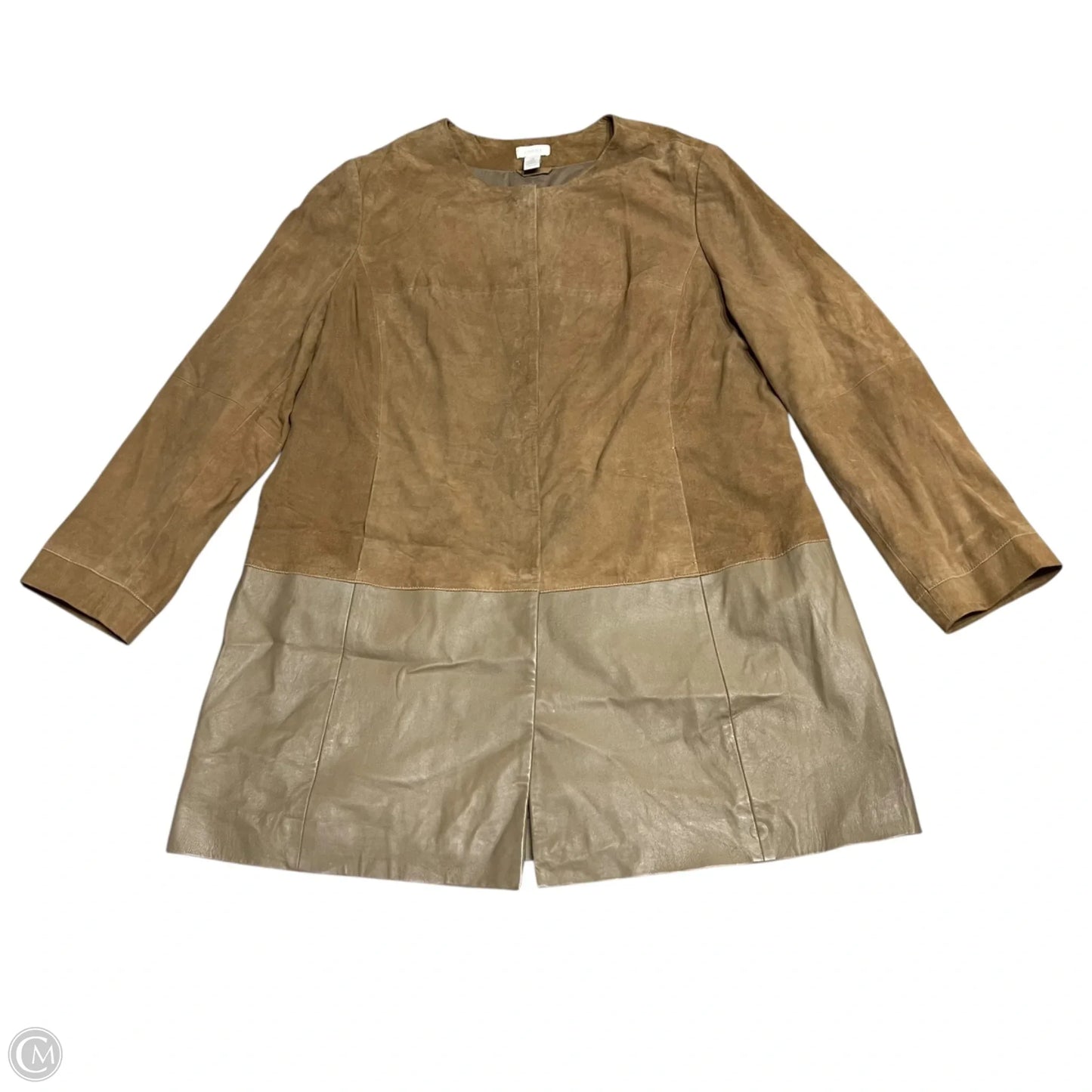 Jacket Other By Chicos In Tan, Size: Xl