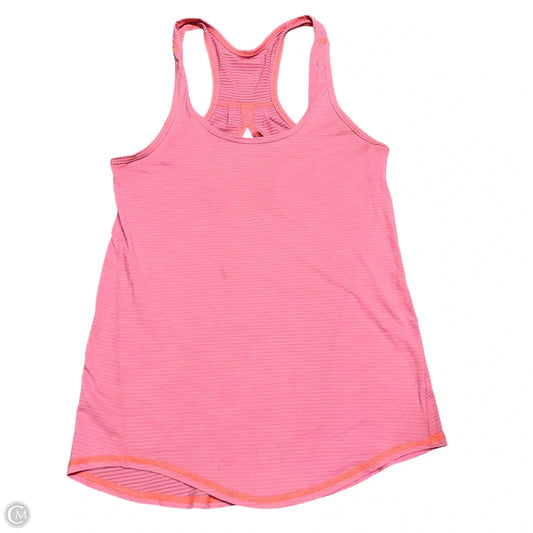 Athletic Tank Top By Lululemon In Pink, Size: S