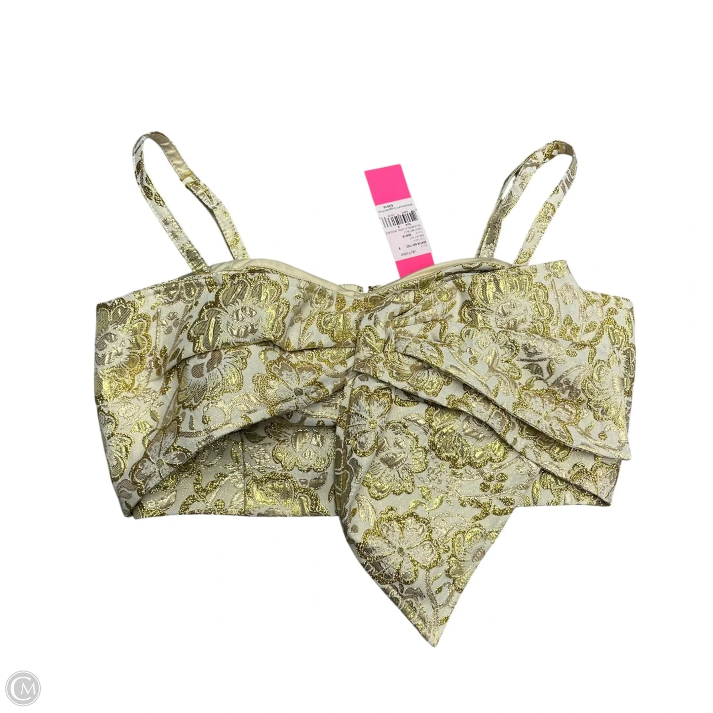 Top Sleeveless Designer By Lilly Pulitzer In Gold, Size: M