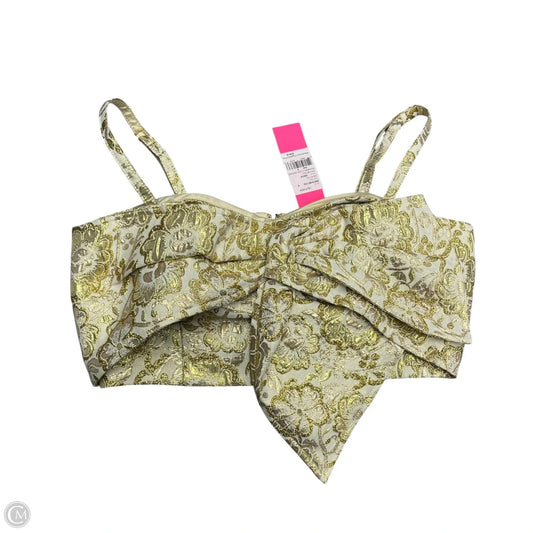 Top Sleeveless Designer By Lilly Pulitzer In Gold, Size: M