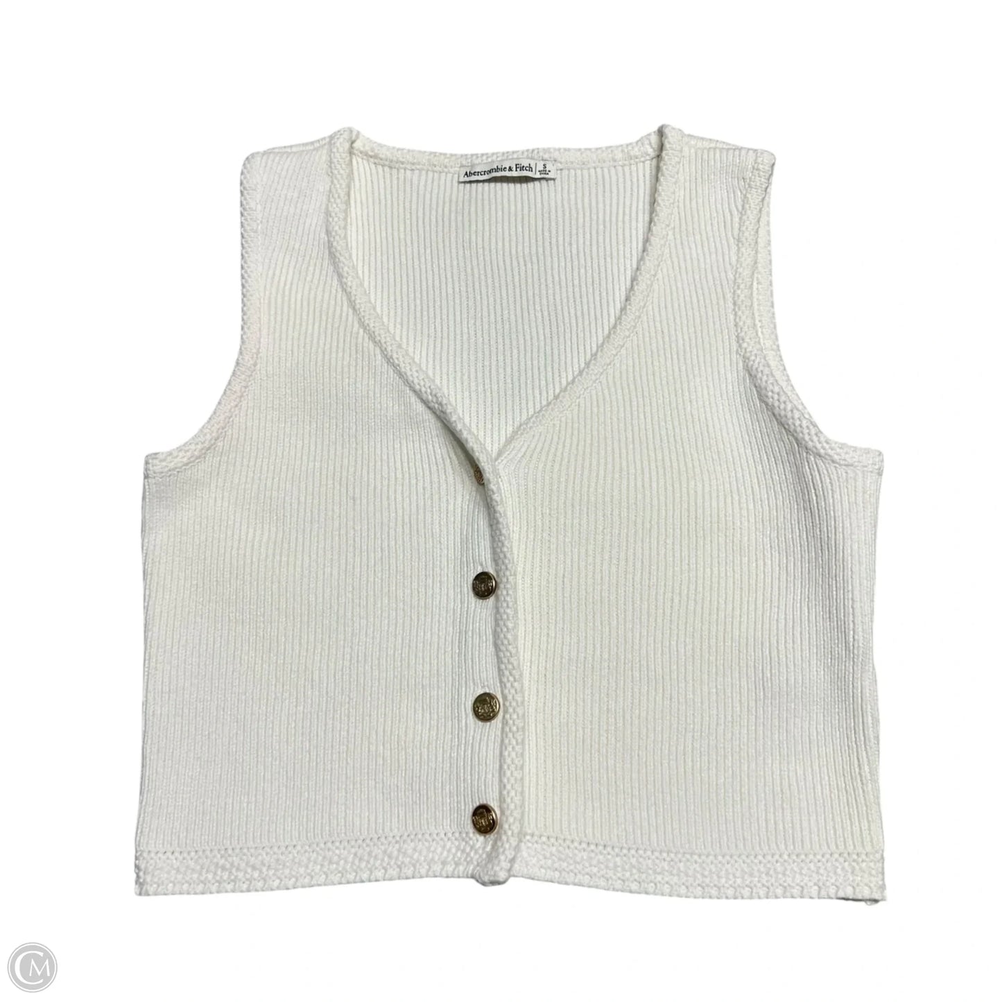 Top Sleeveless By Abercrombie And Fitch In Cream, Size: S