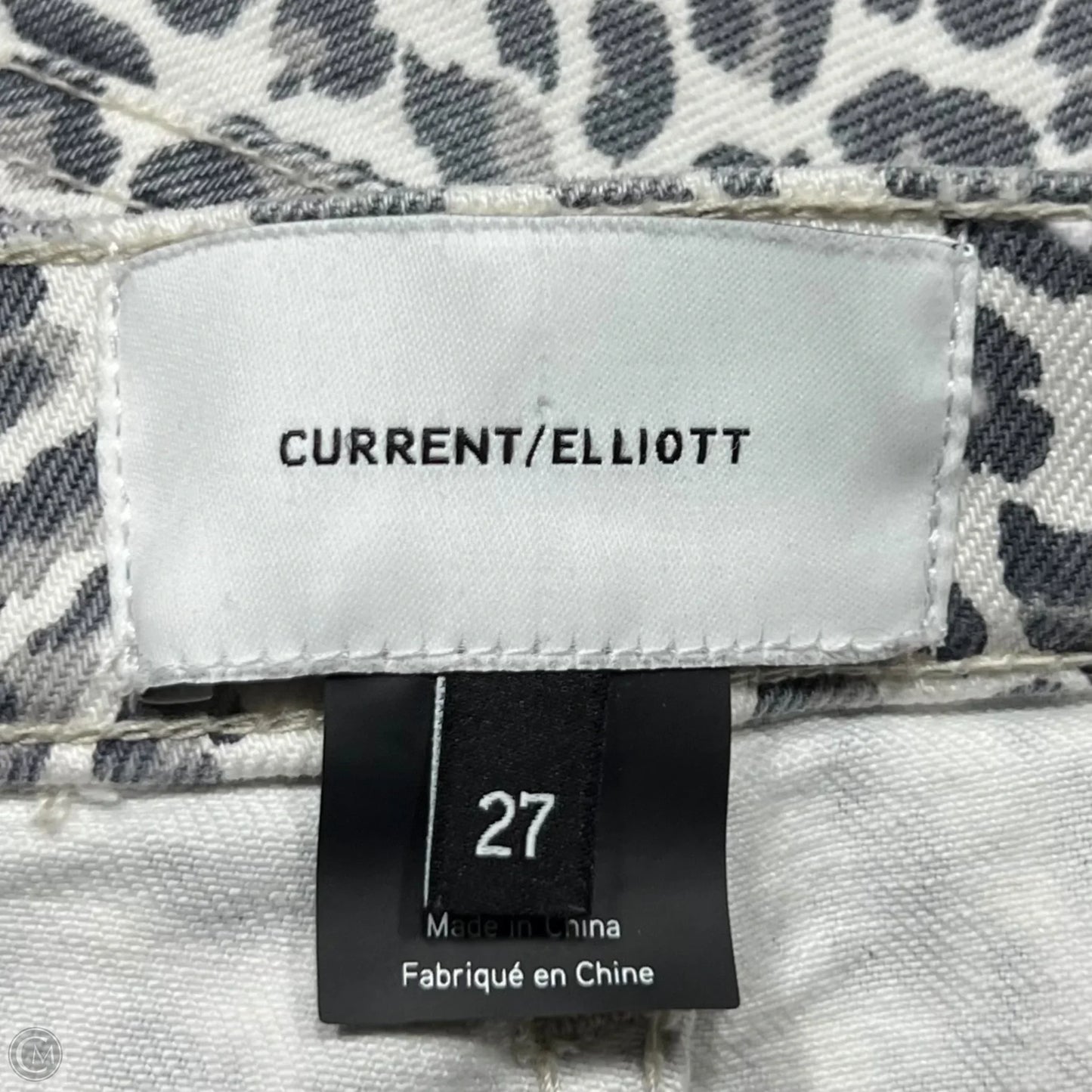 Jeans Skinny By Current Elliott In Animal Print, Size: 4