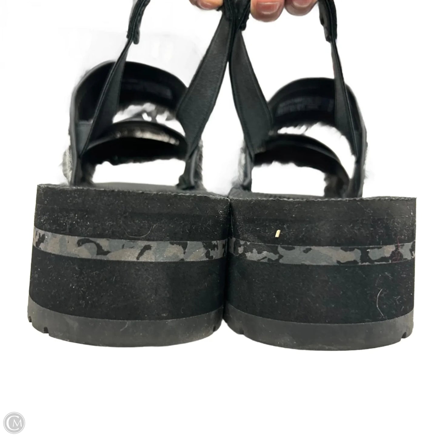 Sandals Heels Platform By Teva In Black, Size: 9