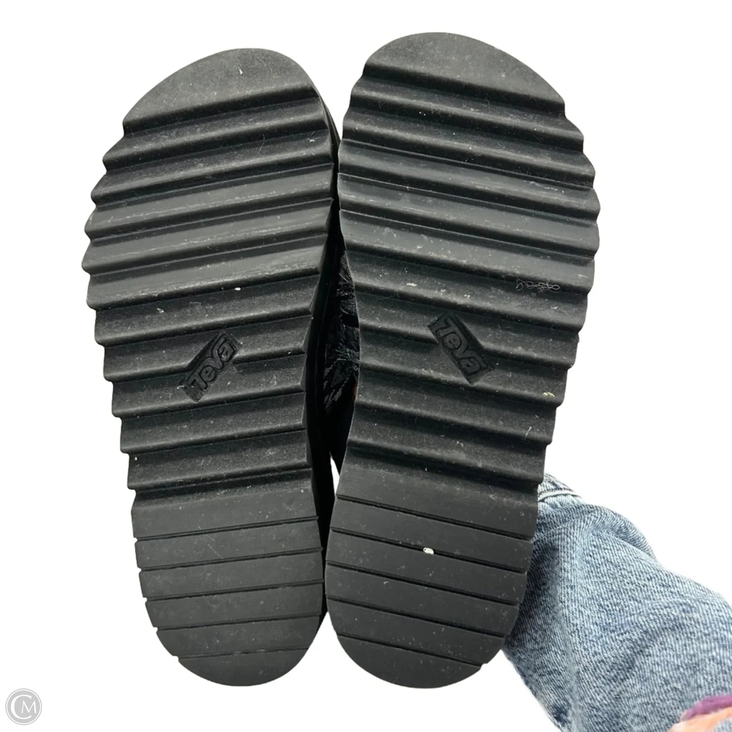 Sandals Heels Platform By Teva In Black, Size: 9