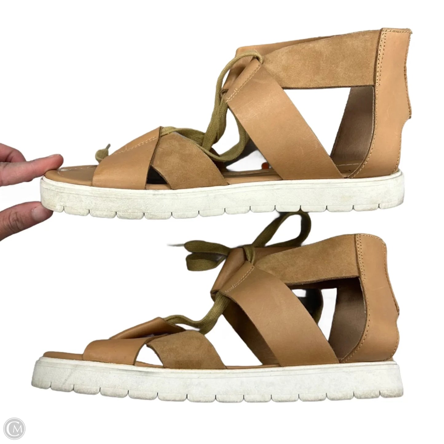 Sandals Flats By Kelsi Dagger In Tan, Size: 9