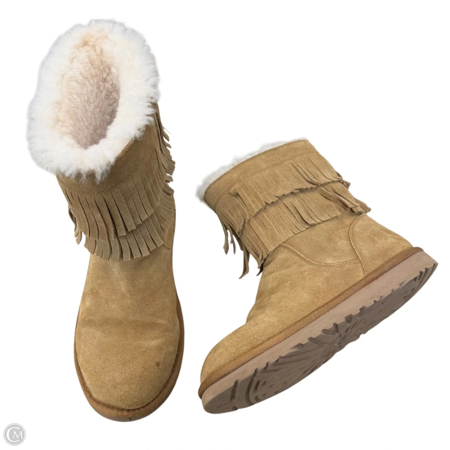 Boots Designer By Ugg In Tan, Size: 6