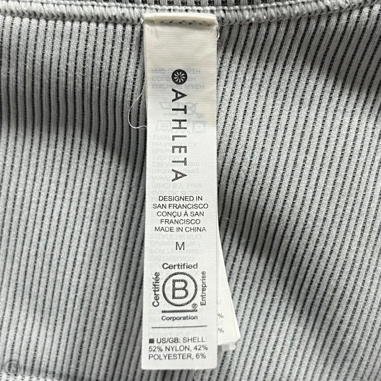 Athletic Bra By Athleta In Grey, Size: M