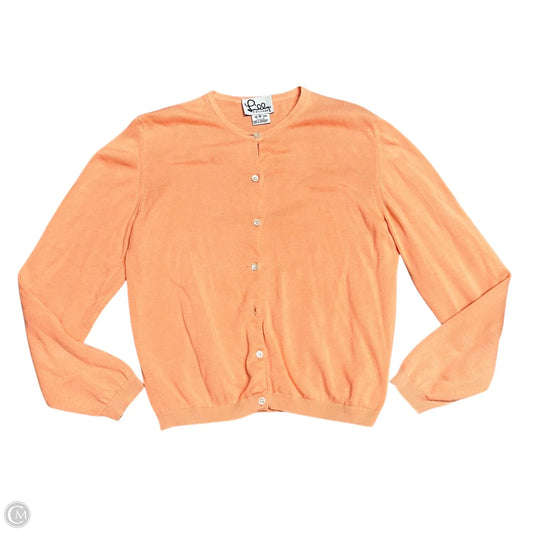 Sweater Cardigan Designer By Lilly Pulitzer In Orange, Size: S