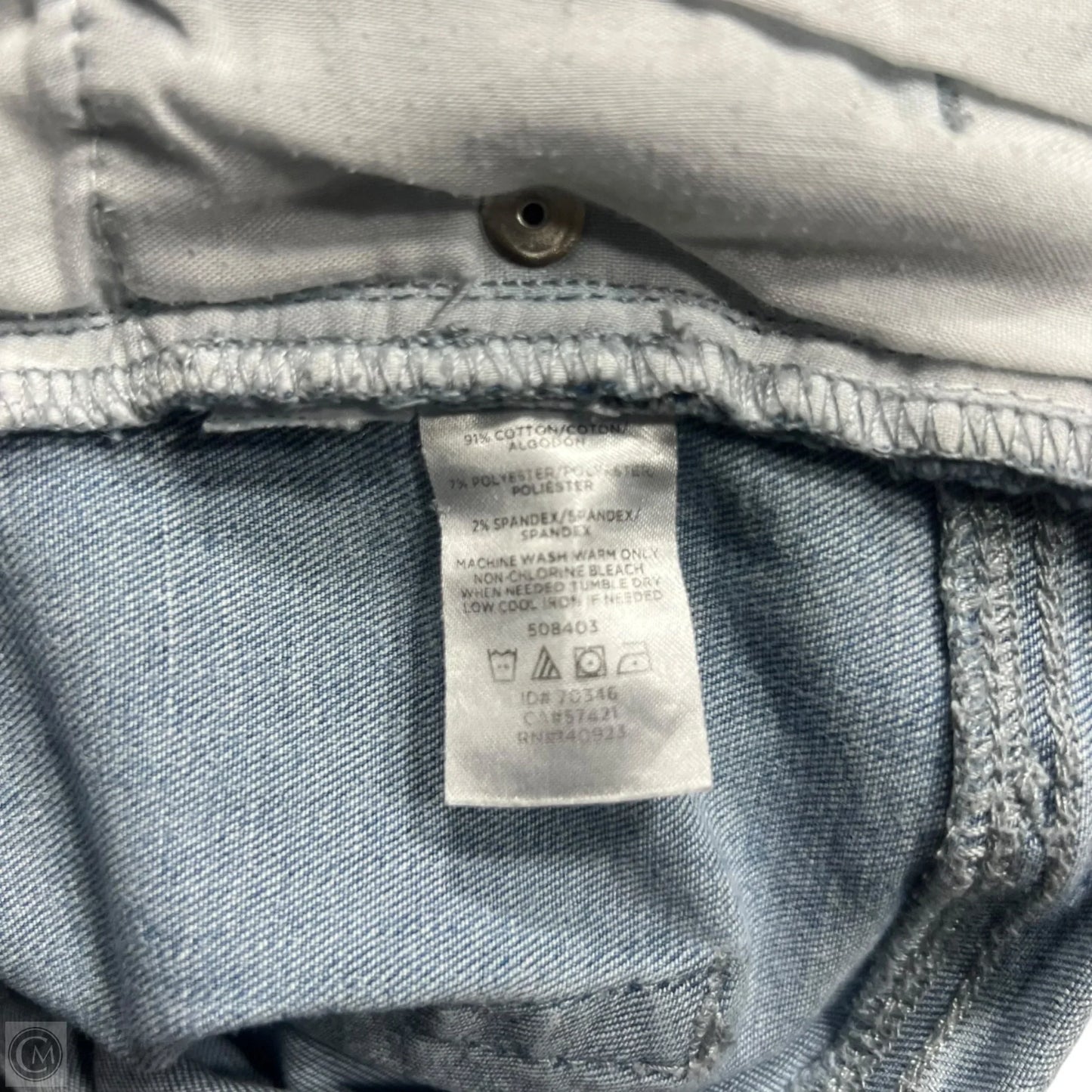 Jeans Cropped By Loft In Blue Denim, Size: 2
