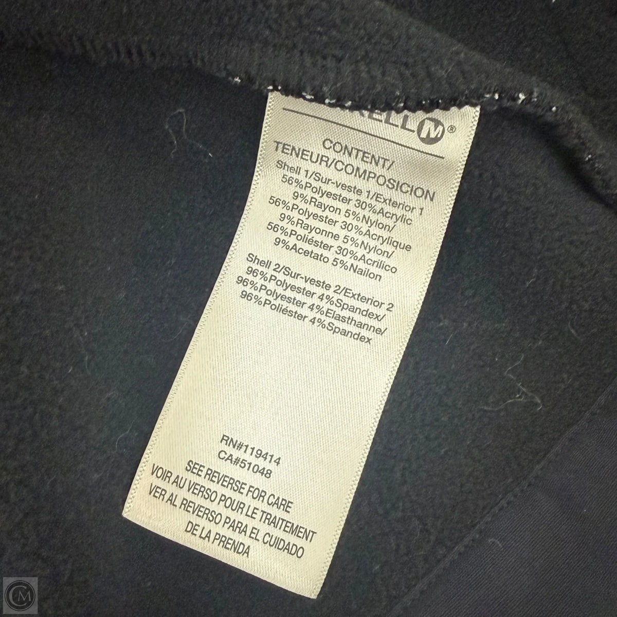 Coat Other By Merrell In Black & White, Size: Xs
