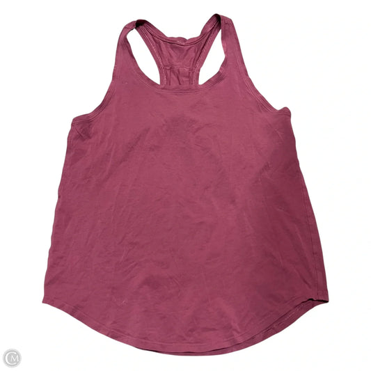 Athletic Tank Top By Lululemon In Pink, Size: S