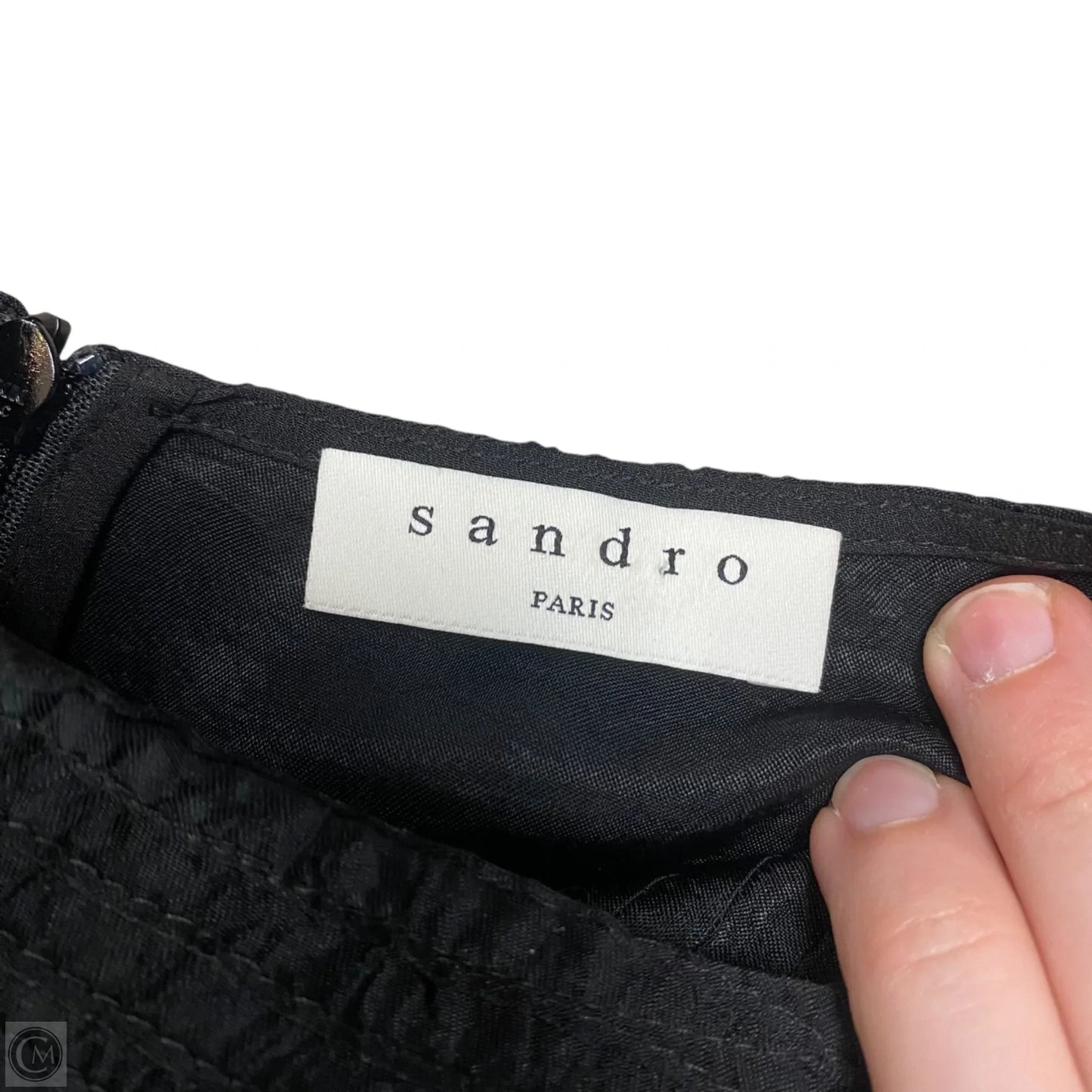 Dress Designer By Sandro In Black, Size: S