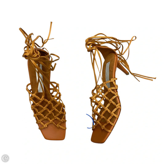 Sandals Luxury Designer By Stella Mccartney In Tan, Size: 5.5