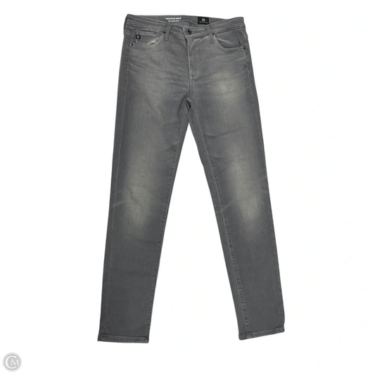 Jeans Straight By Adriano Goldschmied In Grey Denim, Size: 2