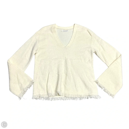 Sweater By Anthropologie In Cream, Size: Xs